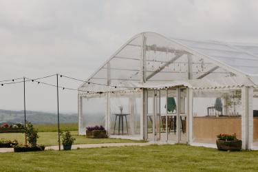 West Country Marquees clear curved roof